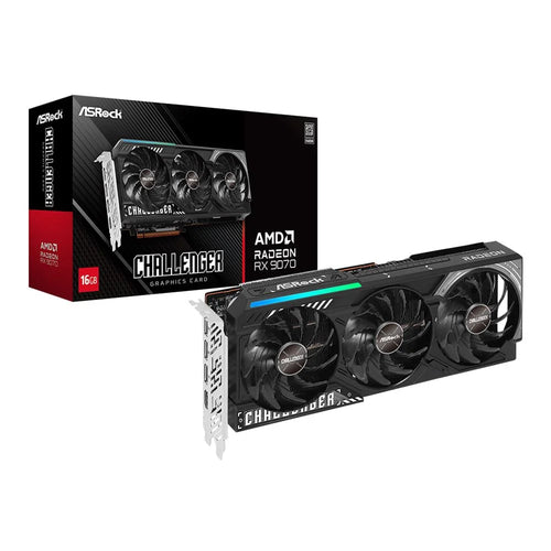 AMD Radeon RX 9070 Challenger Triple-Fan 16GB GDDR6 PCIe 5.0 Graphics Card